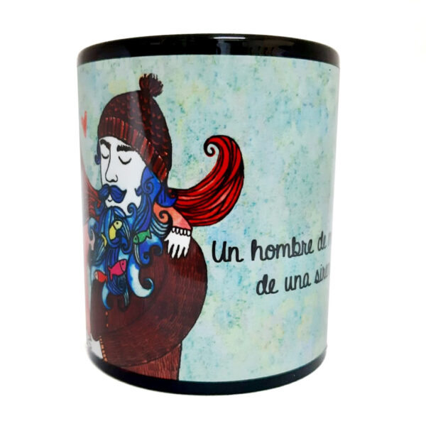 Tazón Negro Enamorados - Imagen 2